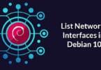 List Network Interfaces in Debian 10