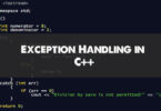 Exception Handling in C++