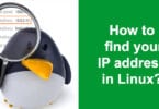 How to find your IP address in Linux?