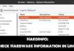 HardInfo: Check Hardware Information in Linux