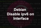 Debian Disable ipv6 on Interface